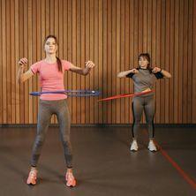 Hula-Hoop Fitness mit Alesya Gulevich