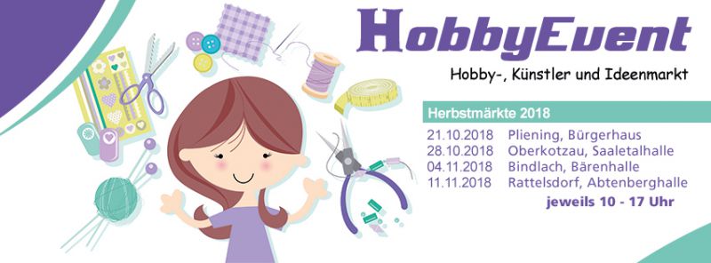 Event-Logo für Plieninger Hobby-, Künstler- und Ideenmarkt  am 21.10.2018 um 10:00 Uhr in Pliening
