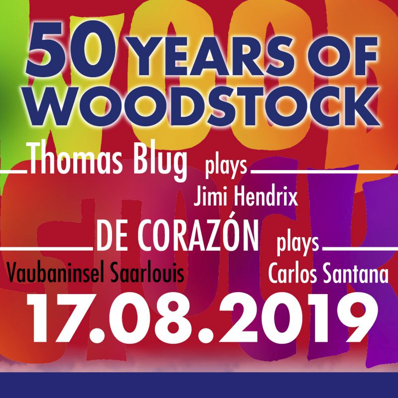 Event-Logo für 50 Years of Woodstock am 17.08.2019 um 20:00 Uhr in Saarlouis