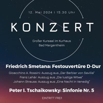 Bild 1 zu Orchesterkonzert am 12. Mai 2024 um 15:30 Uhr, Großer Kursaal  (Bad Mergentheim)