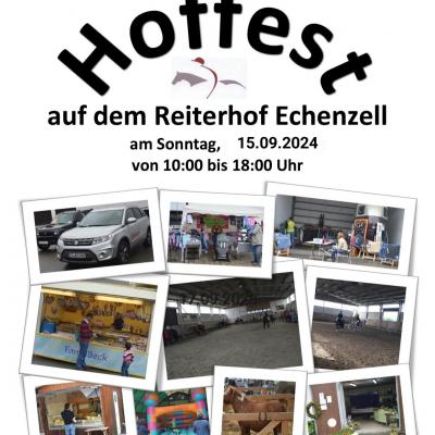 Bild 1 zu Hoffest  am 15. September 2024 um 10:00 Uhr, Reiterhof Echenzell  (Wettstetten-Echenzell )