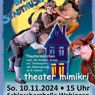 Bild 1 zu Die Bremer Stadtmusikanten am 10. November 2024 um 15:00 Uhr, Schlossberghalle Wehingen (Wehingen)