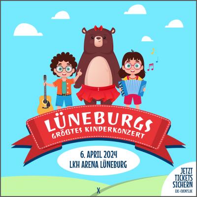 Bild 1 zu Lüneburgs größtes Kinderkonzert am 06. April 2024 um 14:00 Uhr, LKH Arena Lüneburg (Lüneburg)