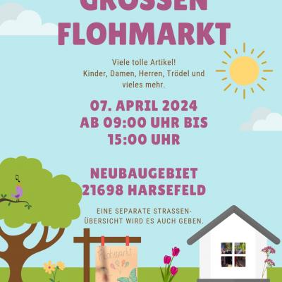 Bild 1 zu Großer Hof-Flohmarkt im Neubaugebiet in Harsefeld am 07. April 2024 um 09:00 Uhr, Neubaugebiet Harsefeld (Harsefeld)