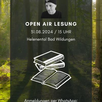 Bild 1 zu Open-Air-Lesung am 31. August 2024 um 15:00 Uhr, Helenental Bad Wildungen (Bad Wildungen)