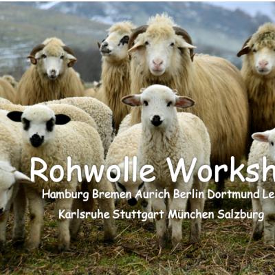 Bild 1 zu Rohwolle Workshop Schafwolle Handspinnen Filzen am 12. Mai 2018 um 10:00 Uhr, Seminarz.  RAUM FÜR HEILUNG ( Purfing)