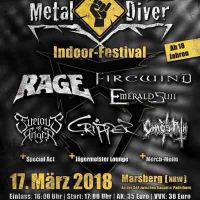 Bild 1 zu 5. Metal Diver Festival Marsberg / Sauerland am  um 17:00 Uhr, Schützenhalle Marsberg (Marsberg)