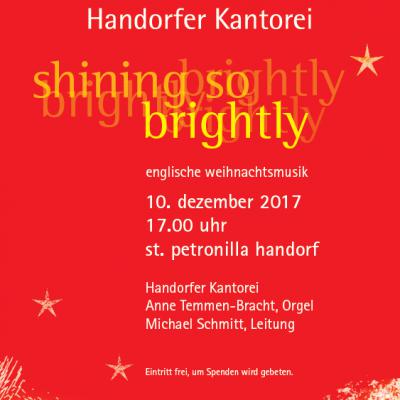 Bild 1 zu Shining So Brightly am 10. Dezember 2017 um 17:00 Uhr, St. Petronilla Handorf (Münster)