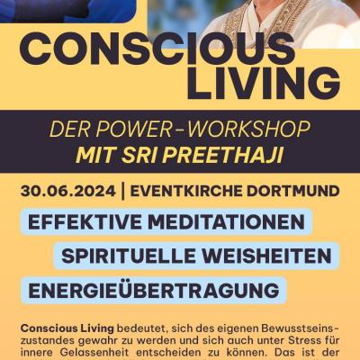 Bild 1 zu Conscious Living Workshop mit Sri Preethaji am 30. Juni 2024 um 13:30 Uhr, Eventkirche (Dortmund)