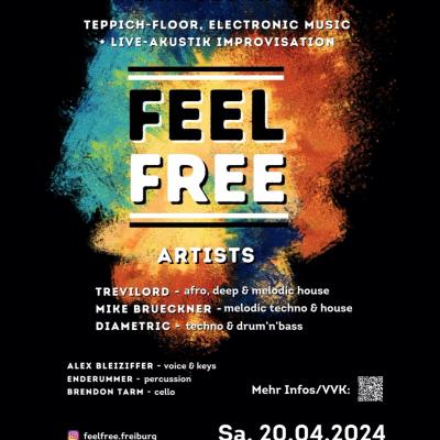 Bild 1 zu Feel Free am 20. April 2024 um 21:30 Uhr, Mensa Rempartstraße (Freiburg)