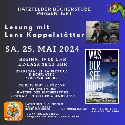 Bild 1 zu Krimilesung mit Lenz Koppelstätter in Heidingsfeld am 25. Mai 2024 um 19:00 Uhr, Pfarrsaal St.Laurentius (Würzburg)