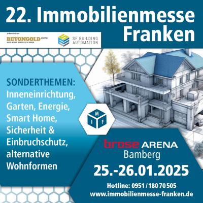 Bild 1 zu 22. Immobilienmesse Franken  am 25. Januar 2025 um 10:00 Uhr, Brose Arena (Bamberg)