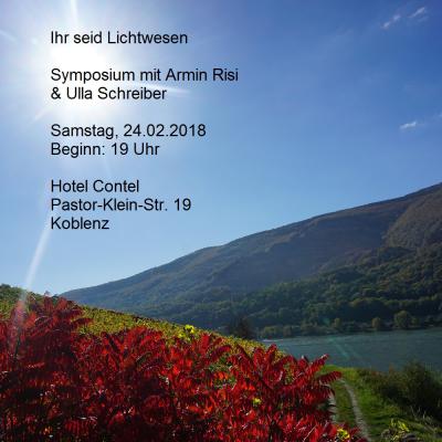 Bild 1 zu Ihr seid Lichtwesen - Symposium Armin Risi am 24. Februar 2018 um 19:00 Uhr, Hotel Contel (Koblenz)