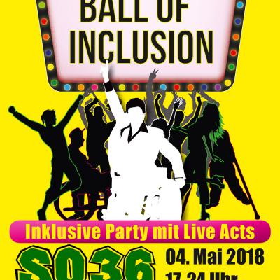Bild 1 zu Ball Of Inclusion - 04.05.2018, SO36 Berlin am 04. Mai 2018 um 17:00 Uhr, SO36 Berlin (Berlin)
