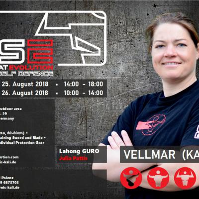Bild 1 zu Kali-Silat-Evolution-Lehrgang mit Julia Pattis am 26. August 2018 um 14:00 Uhr, Clubhaus OSC Vellmar (Vellmar)