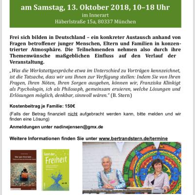 Bild 2 zu Frei sich bilden am 12. Oktober 2018 um 19:30 Uhr, Innerart (München )