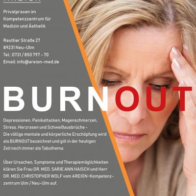 Bild 1 zu BURNOUT - Die mentale und körperliche Erschöpfung am 24. Oktober 2018 um 18:00 Uhr, Studio Sparkasse, Neue Mitte (Ulm)