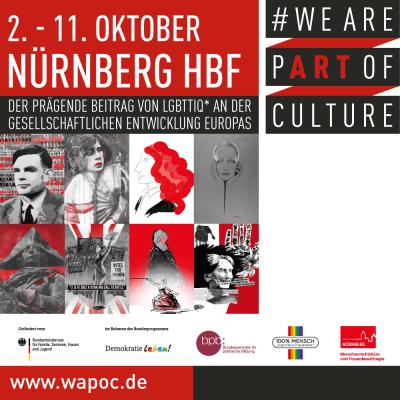 Bild 1 zu WE ARE PART OF CULTURE Nürnberg am 10. Oktober 2018 um 00:00 Uhr, Nürnberg Hauptbahnhof (Nürnberg)