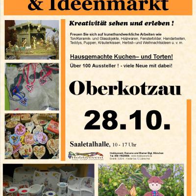 Bild 1 zu Oberkotzauer Hobby-, Künstler- und Ideenmarkt am 28. Oktober 2018 um 10:00 Uhr, Saaletalhalle Oberkotzau (Oberkotzau)