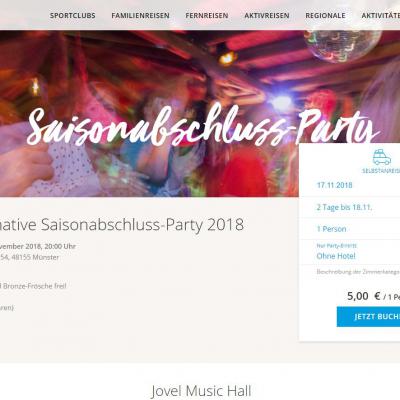 Bild 2 zu Die ultimative FROSCH-Saisonabschluss-Party 2018 am 17. November 2018 um 20:00 Uhr, Jovel Music Hall (Münster)