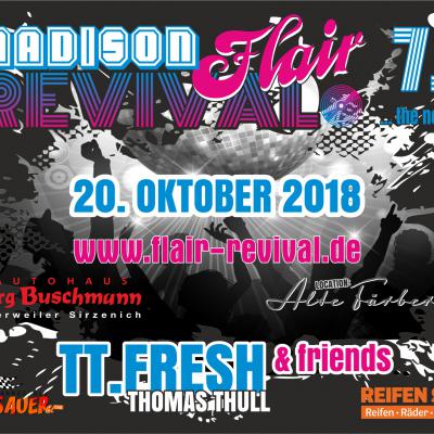 Bild 1 zu Madison Flair Revival am 20. Oktober 2018 um 21:00 Uhr, Alte Färberei (Trier)