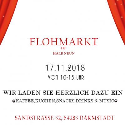 Bild 1 zu Bunter Flohmarkt im halbNeun Theater  am 17. November 2018 um 10:00 Uhr, HalbNeunTheater  (Darmstadt )