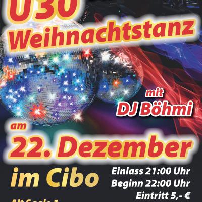Bild 1 zu Ü30 Weihnachtstanz am 22. Dezember 2018 um 22:00 Uhr, Cibo (Rudolstadt / Kirchhasel)