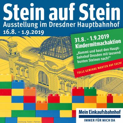 Bild 1 zu Stein auf Stein am 18. August 2019 um 10:00 Uhr, Hauptbahnhof Dresden (Dresden)