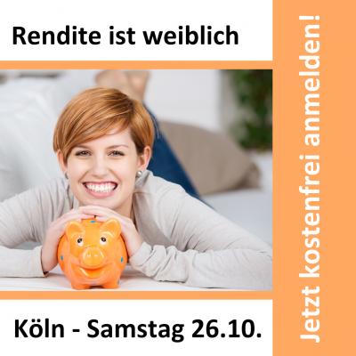Bild 1 zu Frauen Finanz Forum "Rendite ist weiblich" am 26. Oktober 2019 um 14:30 Uhr, Pullman Cologne Hotel (Köln)