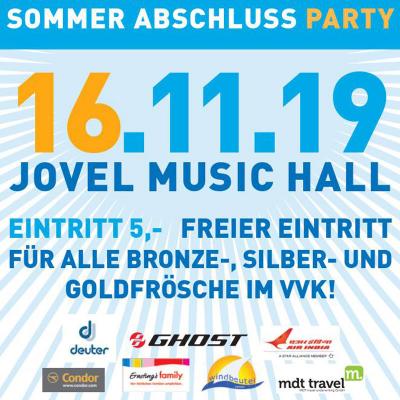 Bild 2 zu FROSCH Sommer Abschluss Party 2019 am 16. November 2019 um 20:00 Uhr, Jovel Music Hall (Münster)