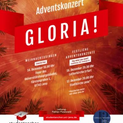 Bild 1 zu Gloria!  am 16. Dezember 2019 um 20:30 Uhr, Lutherkirche Erfurt (Erfurt)