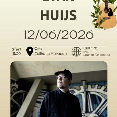 Ruhrtal Beats- Etan Huijs in Witten am 12. Juni 2026 um 18:00 Uhr