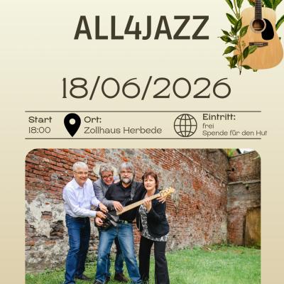 Ruhrtal Beats 2026 - All4jazz in  am 18. Juni 2026 um 18:00 Uhr