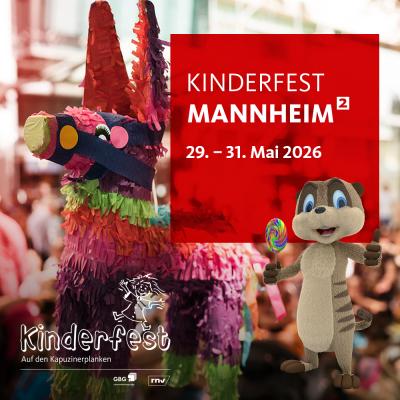 Kinderfest Mannheim in Mannheim am 29. Mai 2026 um 14:00 Uhr
