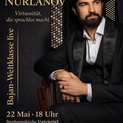 Bajan-Weltmeister Olzhas Nurlanov in Augsburg