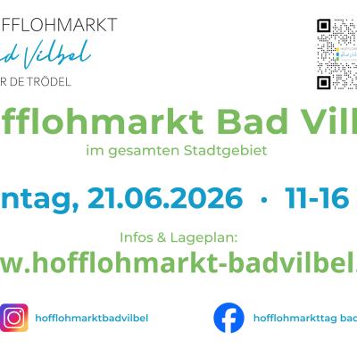 Hofflohmarkt Bad Vilbel 21.06.2026 11-16 Uhr - im gesamten Stadtgebiet in Bad Vilbel am 21. Juni 2026 um 11:00 Uhr