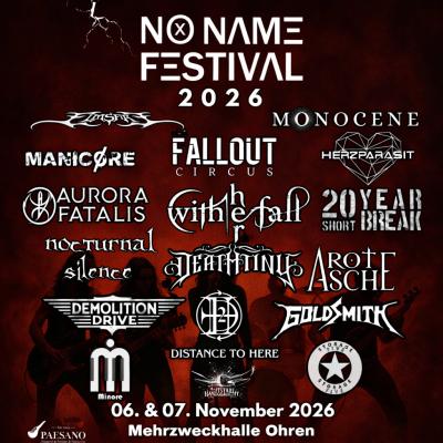 No Name Festival - Rock und Metal Festival in Hünfelden-Ohren am 06. November 2026 um 14:30 Uhr