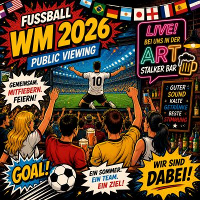 WM Public Viewing im ART Stalker in Berlin am 18. Juni 2026 um 18:00 Uhr