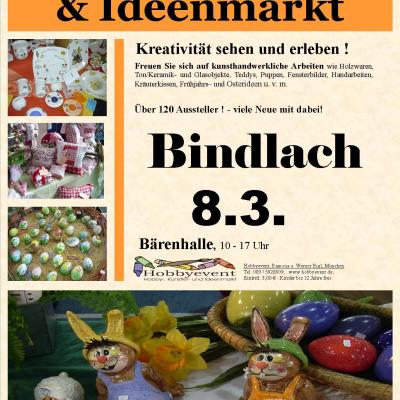 Bild 2 zu Bindlacher Hobby-, Künstler- und Ideenmarkt 8.3.20 am  um 10:00 Uhr, Bindlach, Bärenhalle (Bindlach)