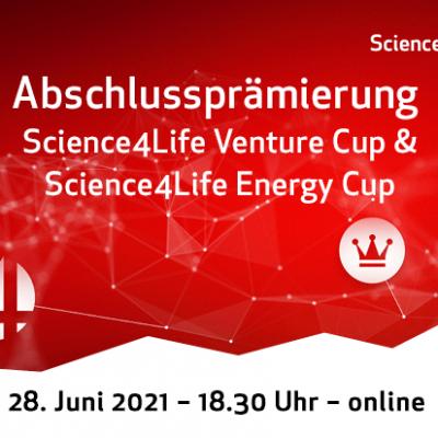 Bild 1 zu Abschlussprämierung Science4Life Venture&EnergyCup am 28. Juni 2021 um 18:30 Uhr, Industriepark Höchst  (Frankfurt am Main)