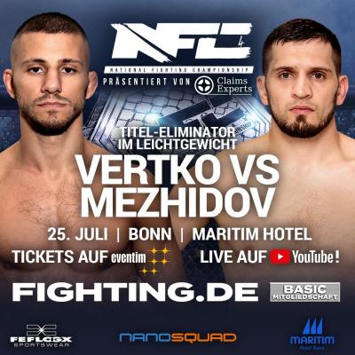 Bild 1 zu NFC 4 - Mixed Martial Arts   am 25. Juli 2021 um 17:00 Uhr, Maritim Hotel Bonn (Bonn)