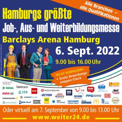 Bild 1 zu 30. Job-, Aus- und Weiterbildungsmesse am 06. September 2022 um 09:00 Uhr, Barclaycard Arena (Hamburg)