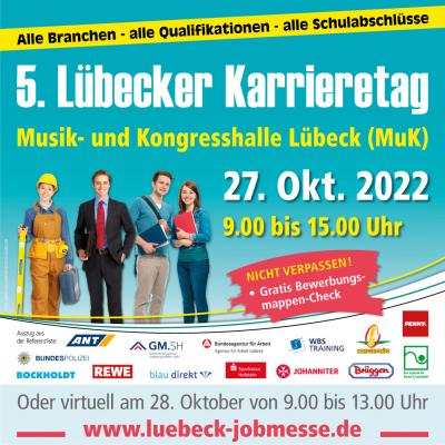 Bild 1 zu 5. Lübecker Karrieretag am 27. Oktober 2022 um 09:00 Uhr, Kongresshalle Lübeck (MuK) (Lübeck)