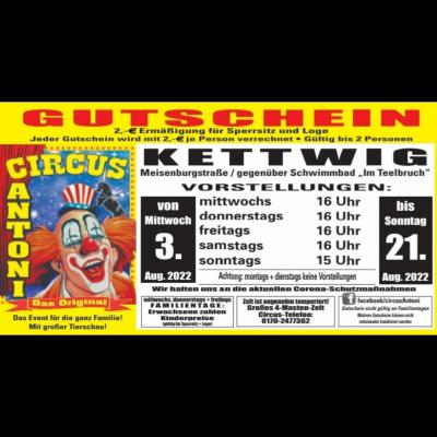 Circus Antoni jetzt in Essen Kettwig 