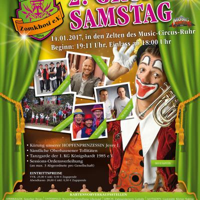 Bild 1 zu 2. GRÜNER Samstag  am 14. Januar 2017 um 19:10 Uhr, Music-Circus-Ruhr (Oberhausen)