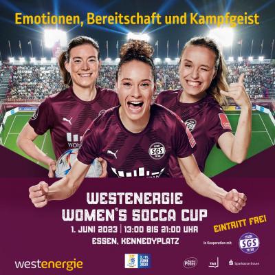 Bild 1 zu Westenergie women's socca cup am 01. Juni 2023 um 13:00 Uhr, Kennedyplatz (Essen)