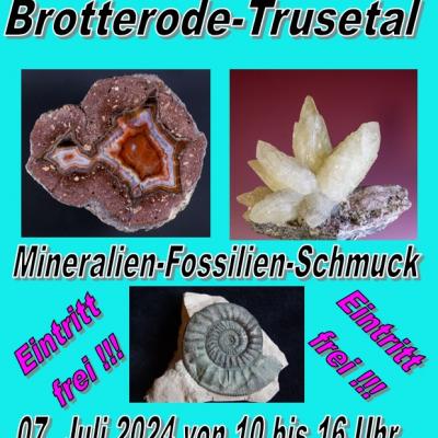 Bild 1 zu Mineralien-und Fossilienbörse  zum Bergmannstag am 07. Juli 2024 um 10:00 Uhr, Rathaussaal (Brotterode-Trusetal)