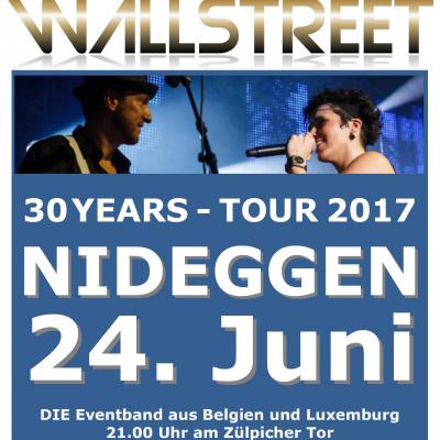 Bild 1 zu WALLSTREET live 30 years 2017 tour am 24. Juni 2017 um 21:00 Uhr, Nideggen Zülpicher Tor (Nideggen)