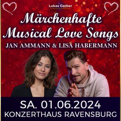 Bild 1 zu Märchenhafte Musical Love Songs am 01. Juni 2024 um 19:30 Uhr, Konzerthaus Ravensburg (Ravensburg)