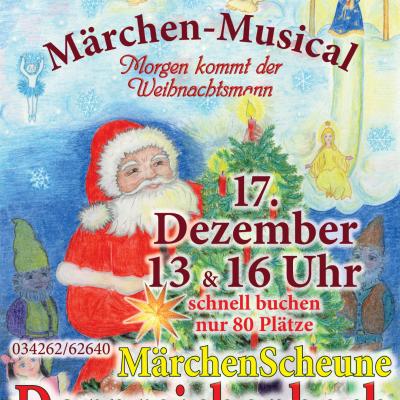 Bild 1 zu Morgen kommt der Weihnachtsmann am 17. Dezember 2023 um 13:00 Uhr, MärchenScheune Dornreichenbach (Lossatal)
